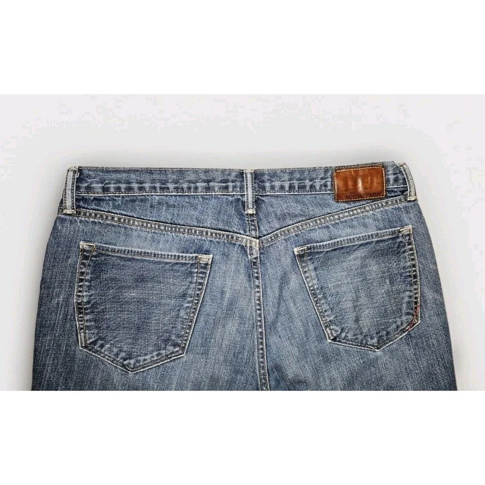 Banana Republic Men’s Blue Jeans 34x30 100% Cotton Straight Leg Denim